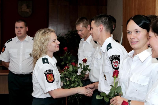 Klaipėdos apskrities komisariate – nauji policininkai