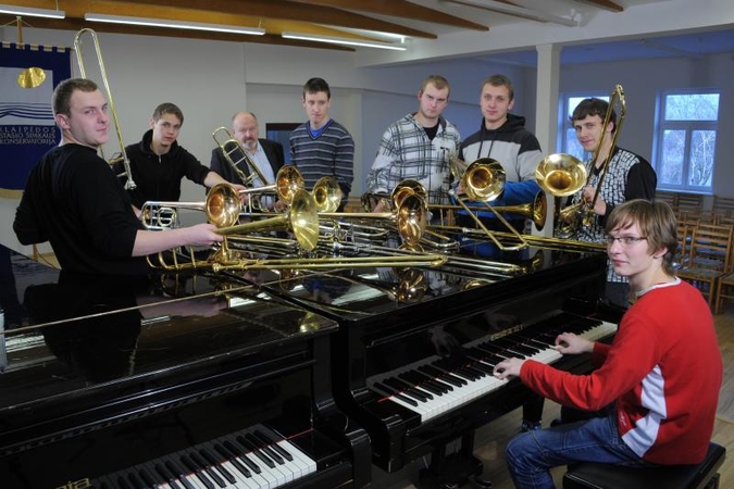Klaipėdoje susibūręs Trombonų choras prisistatys bažnyčioje