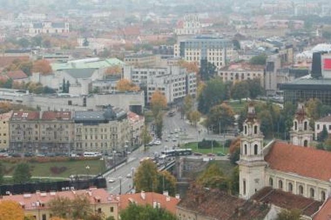 Vilnius išskaidytas į atskiras dalis