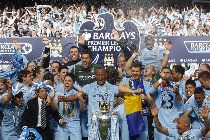 „Manchester City“ po 44 metų pertraukos triumfavo Anglijoje