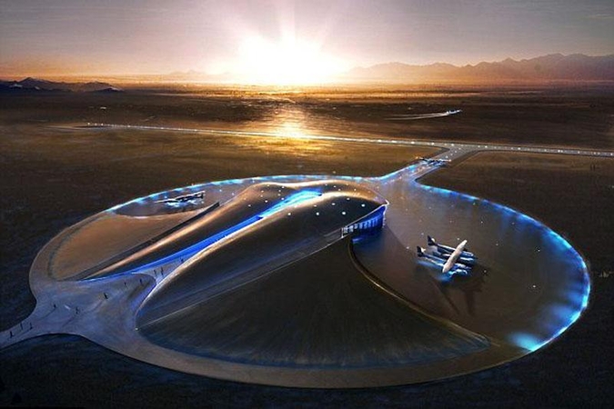 „Virgin Galactic” įsibėgėja komercinio kosmoso uosto statybose