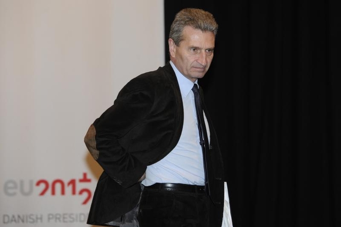 G. Oettingeris: mes pasirengę padėti Lietuvai derybose su „Gazprom“