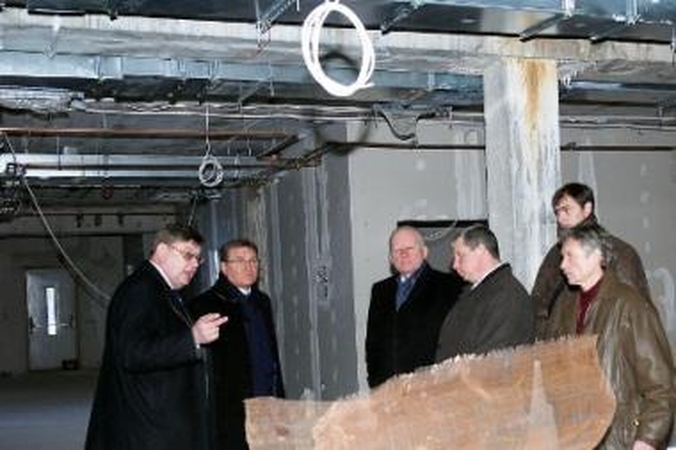 Priėmimo skyriaus statybose pabaigos nematyti