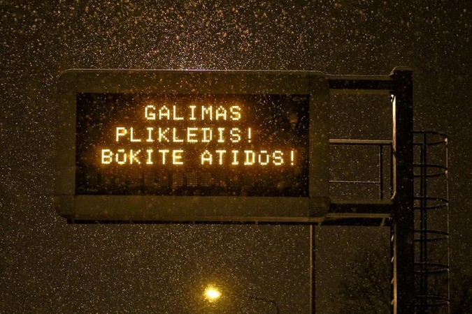 Naktį Lietuvoje - be kritulių, daug kur plikledis