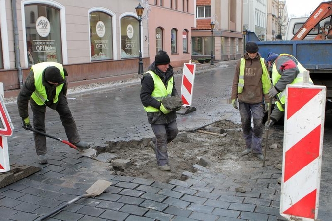 Prieš pirmininkavimą ES - Vilniaus gatvių remontui skirta 40 mln.