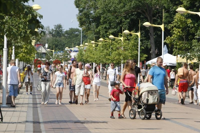 Net atslūgus karščiams Palanga sausakimša