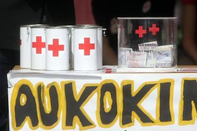 Dviračiais į žygį prieš skurdą