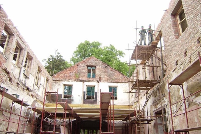 Palangos Kurhauzo restauracija vyksta sparčiau nei planuota