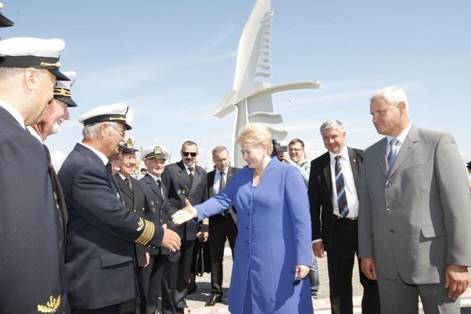 Prezidentė D.Grybauskaitė dėkojo Klaipėdos jūrininkams