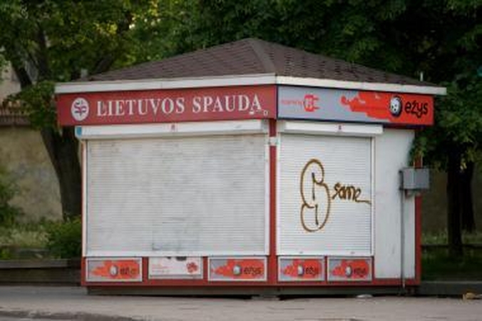 Spaudos kioskų Vilniuje šiemet mažiau