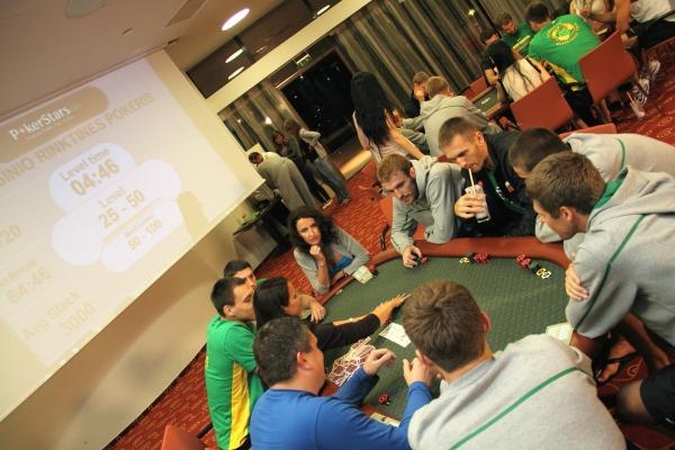 G.Gusto žmona pokerio žaidime nugalėjo visus rinktinės vyrus