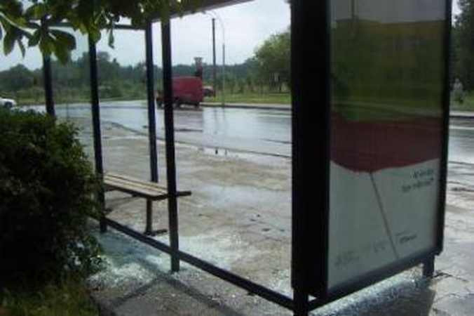 Vaikėzams užkliuvo stotelės reklama