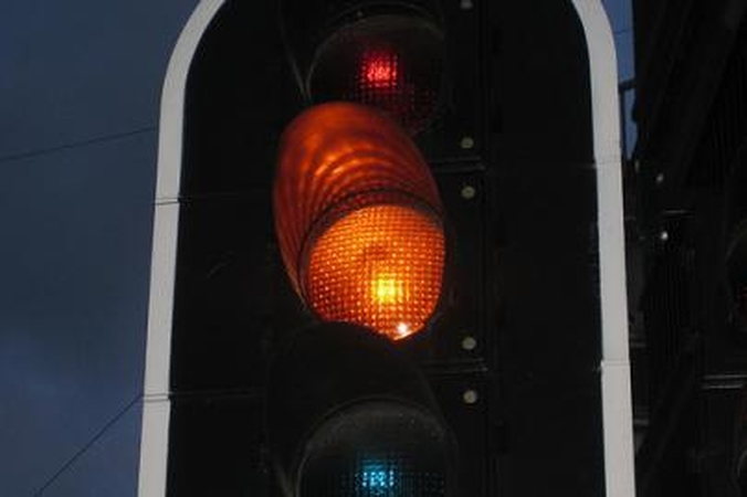Taikos prospekte neveikiantis šviesoforas supykdė pėsčiuosius