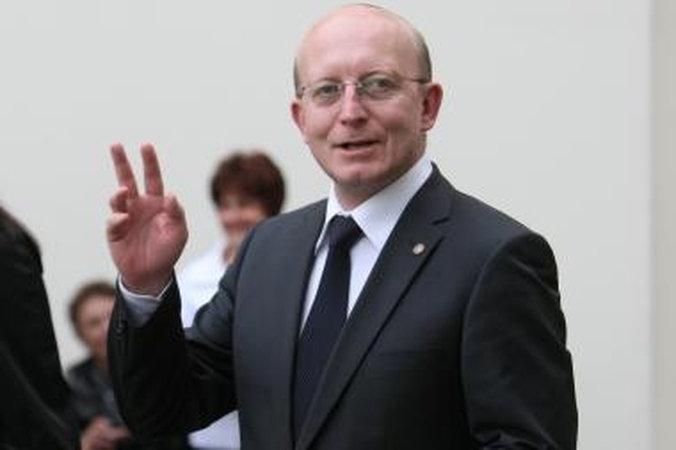 Seimo pirmininkas darbo vietoje nepasirodė 