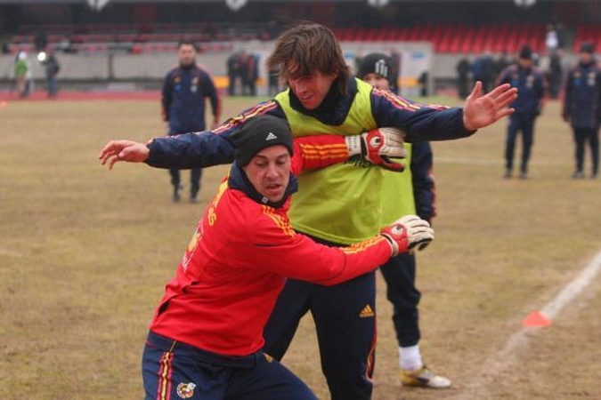 Lietuvos ir Ispanijos futbolininkai išbandė stadioną
