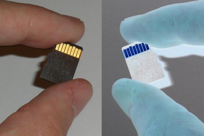 „microSD“ atminties kortelės pinga dėl jų pertekliaus