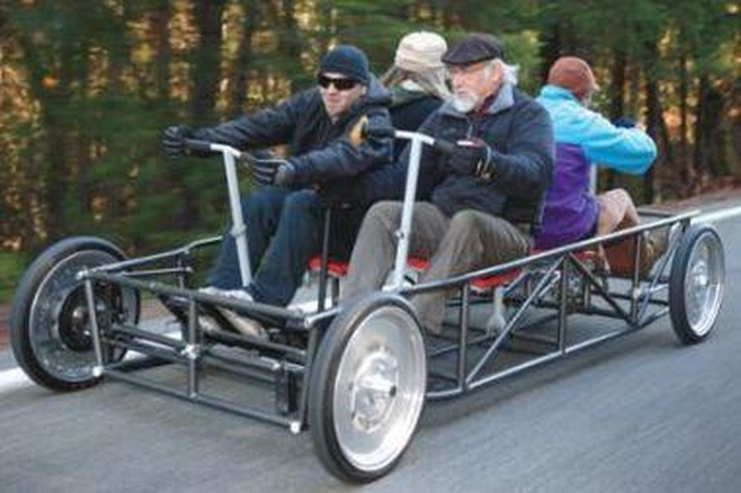 „HumanCar“: automobilis, varomas žmogaus raumenų jėga