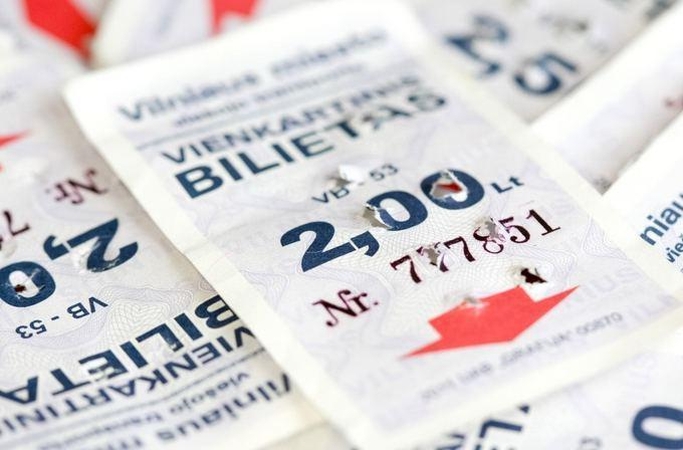 Vilniuje nebebus galima įsigyti popierinių bilietų