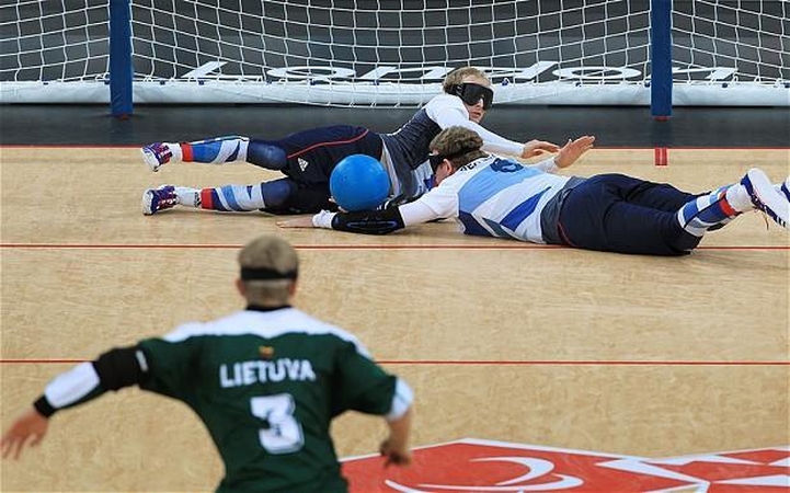 Lietuvos golbolo rinktinė toliau triuškina savo varžovus