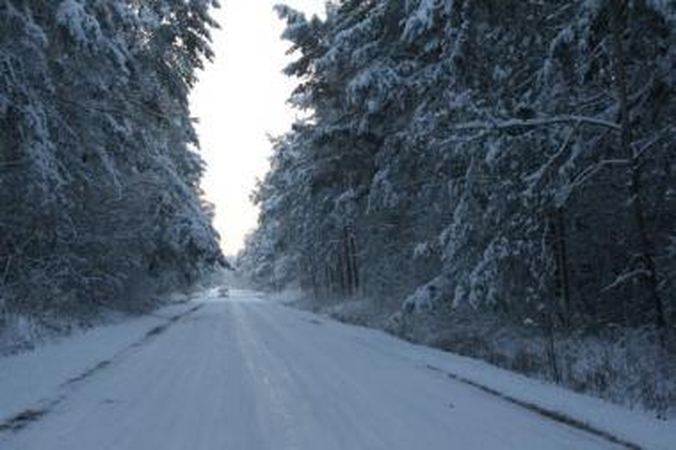 Ant rajono kelių - šimtai tonų druskos ir smėlio