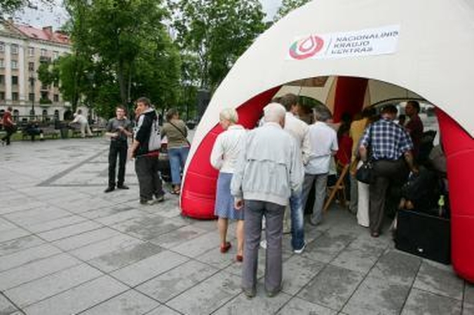Sostinės centre - Neatlygintinos kraujo donorystės akcija 