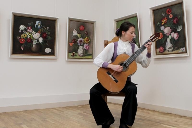 Lietuvos dailės muziejaus galerijoje Klaipėdoje – puokštė P.Domšaičiui