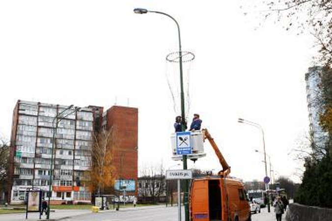 Klaipėdoje – artėjančių Kalėdų ženklai     