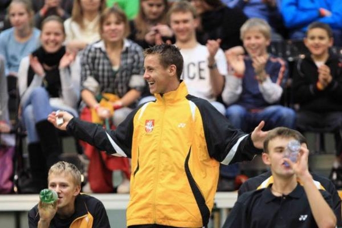 R.Berankis gali išaugti Lietuvos teniso rinktinės marškinėlius