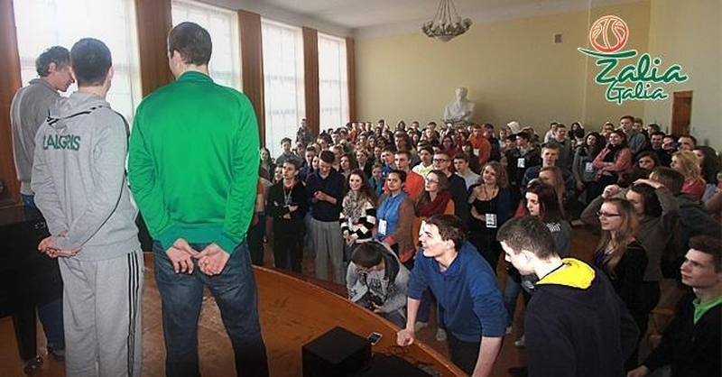 Žalgiriečiai žadino Kaune vykusio Lietuvos moksleivių forumo dalyvius
