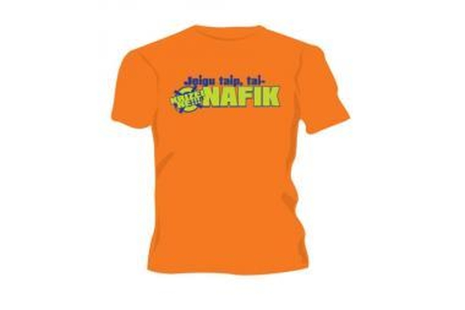„Rodiklis“ marškinėlius papuošė užrašu „Jeigu taip, tai - nafik“