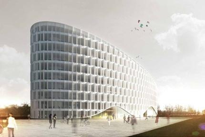 Projektuojamas naujas biurų kompleksas Konstitucijos prospekte