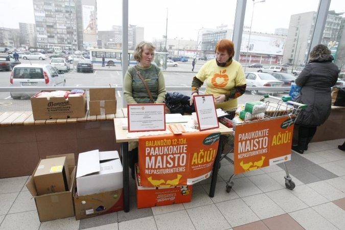 Klaipėdiečiai per akciją paaukojo maisto už 73 tūkst. litų 