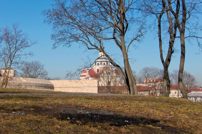 Vilniaus senamiestyje pirmadienio rytą susidegino žmogus