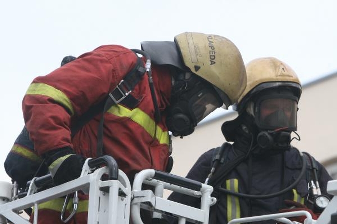 Penktadienio vakarą Tauragėje užsiliepsnojo butas