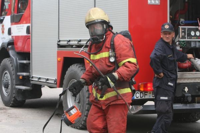 Daugiabučio gyventojus pabudino gaisro grėsmė