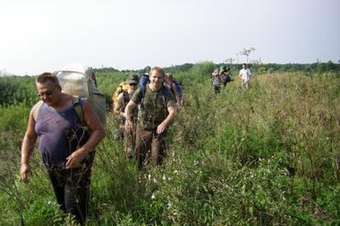 KU pirmakursiai dalyvavo turistiniame žygyje