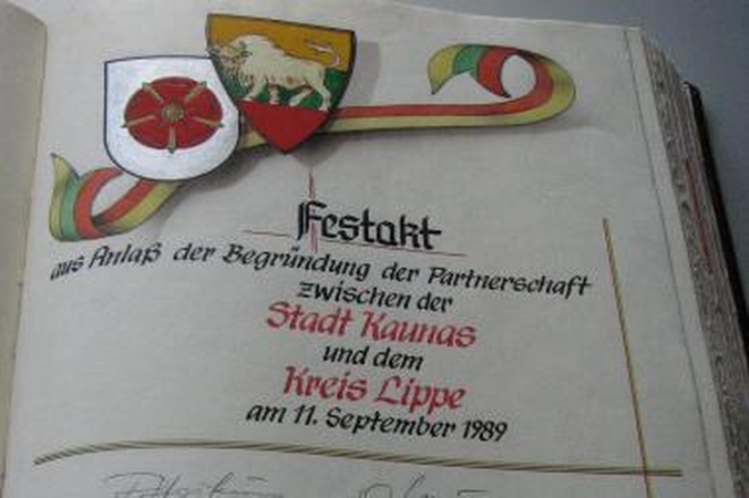 Kaunas 20 metų bendradarbiauja su Lipės apskritimi