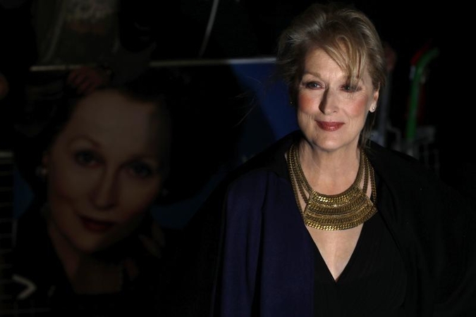 Meryl Streep dalyvauja filmo apie Geležinę Ledi premjeroje Londone