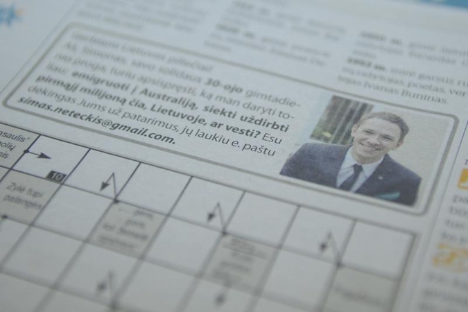 Vyras skelbime prašo patarimo: emigruoti, likti Lietuvoje ar vesti