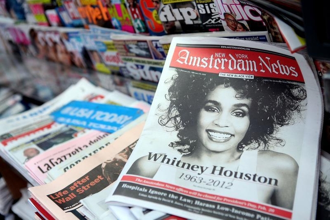 Niuarke įvyko ceremonija dainininkei Whitney Houston atminti