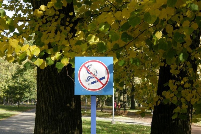 Skulptūrų parkas pagaliau išsivadavo nuo rūkorių?