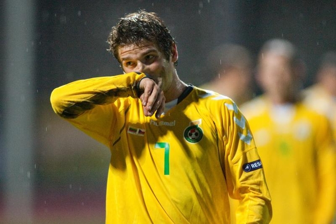 Lenkijos futbolo pirmenybių rungtynėse Mindaugas Panka buvo įspėtas