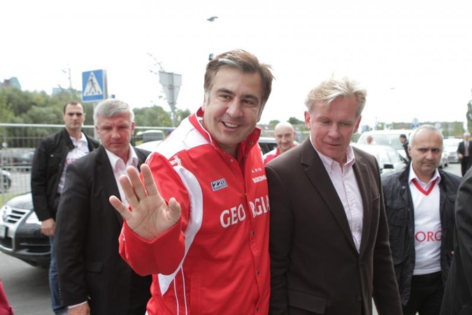 Gruzijos prezidentas iš oro uosto atlėkė į Klaipėdos areną