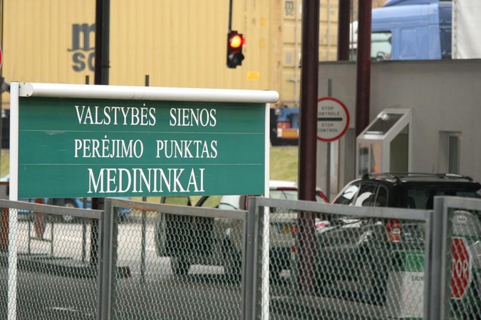 Dėl protesto Medininkų punkte susidarė nauja eilė 