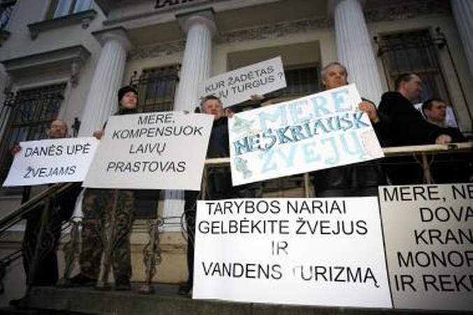 Laivų savininkams trūko kantrybė