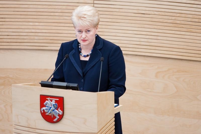 Prezidentė per trečiuosius darbo metus pateikė 22 įstatymų projektus