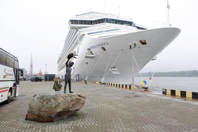 Jūrų milžinas “Costa Pacifica” vėl Klaipėdoje