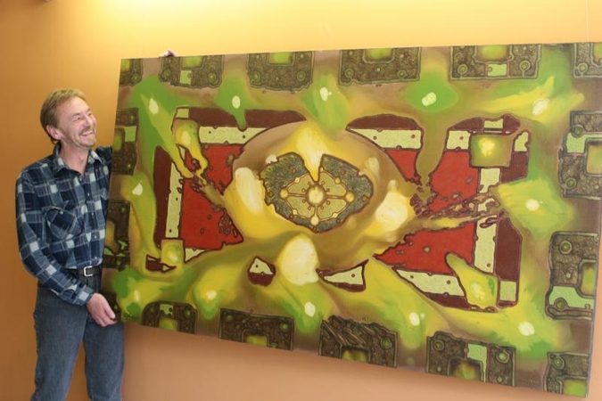 Tapytojo D.Andriulionio „Kelias” – P.Domšaičio galerijoje