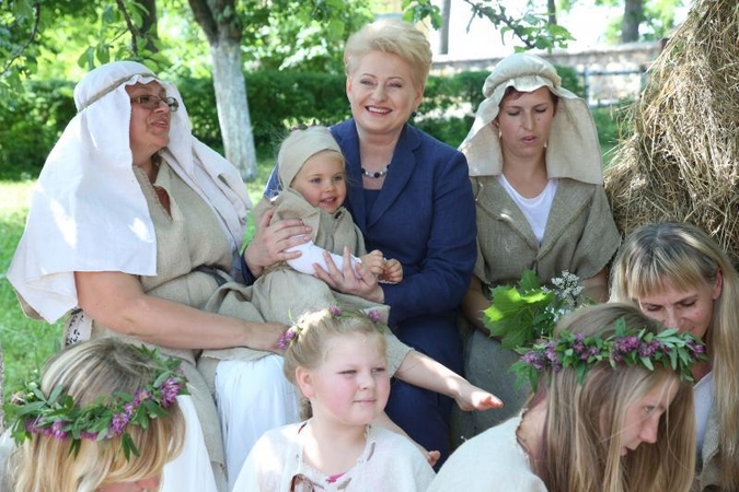Prezidentė Zarasų rajone šventė Rasas (foto)