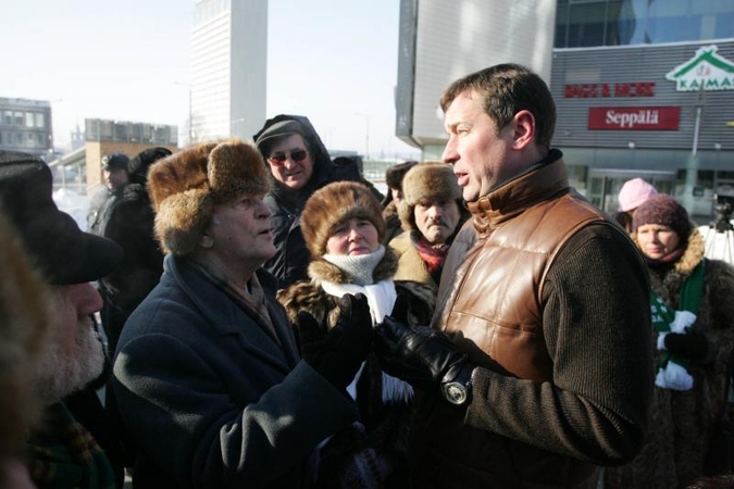 Akistatos su protestuotojais A.Zuokas nepabūgo